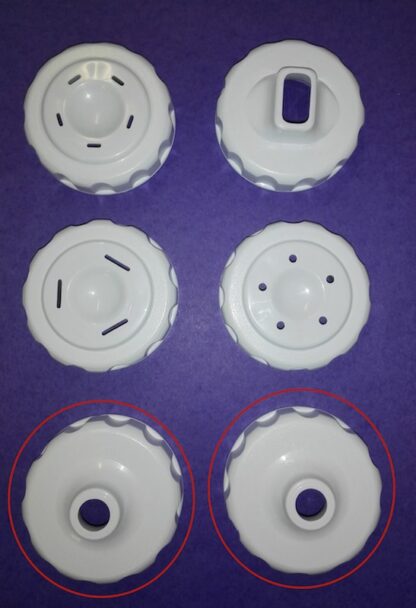 Oscar Pasta Nozzle White DA1000 Incomplete